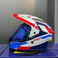 Casco Multiproposito SHAFT MX360 Apricot Blanco Rojo Azul