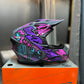 Casco HRO MX03 Racing Team Morado