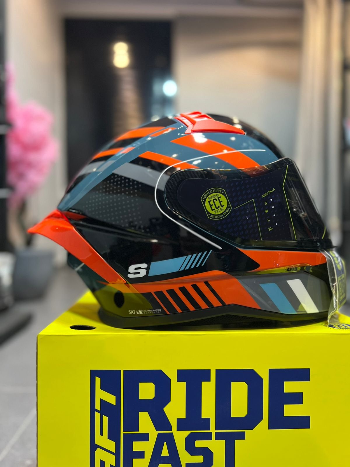 Casco Integral SHAFT 504DV Scar Naranja