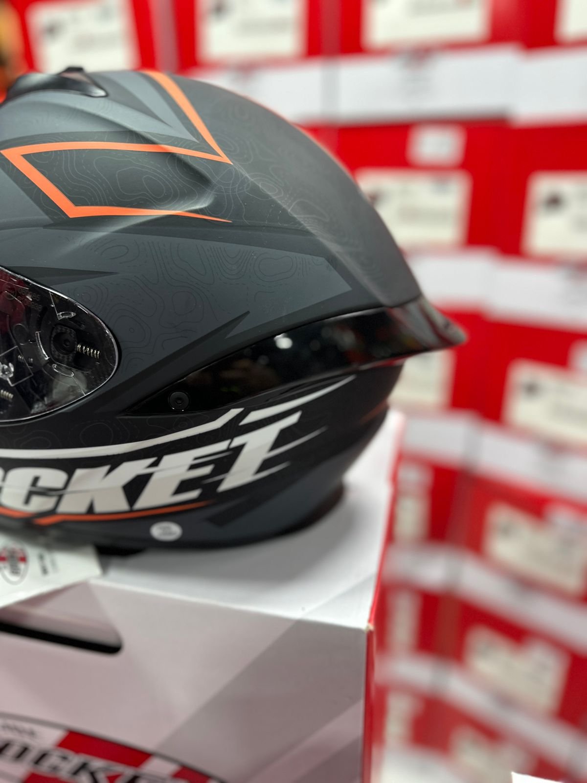 Casco JOE ROCKET - RKT 100 Gris Naranja
