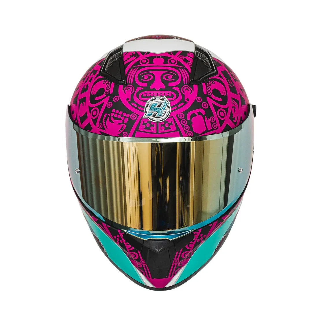 Casco HAX Obsidian Huichol Turquesa