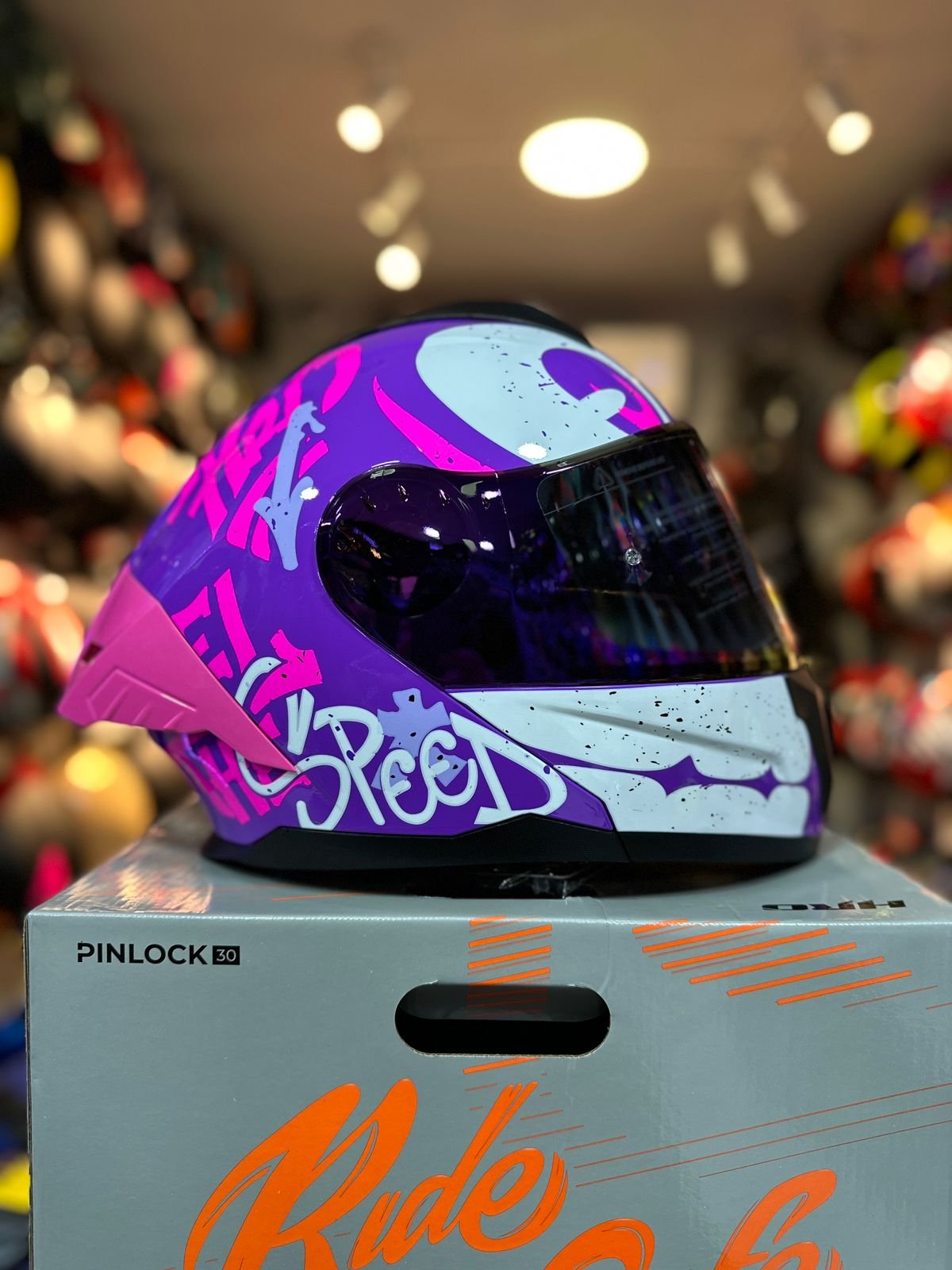 Casco Abatible HRO 3480DV EVO Morado Rosado