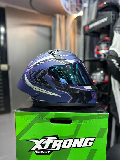 Casco Integral XTRONG Ranger Lineal Morado