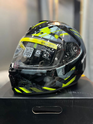 Casco SCORPION EXO 391 Clutter Gris Neon