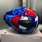 Casco HRO 506SP Black cat Azul Rojo