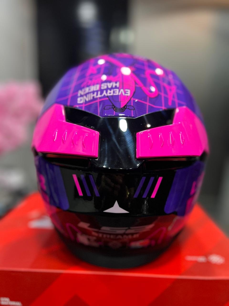 Casco LS2 FF808 Stream II GP Morado