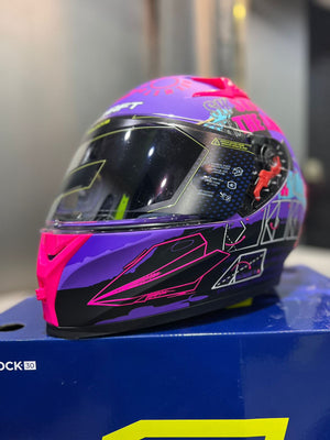 Casco SHAFT 526 SP Evo Papyrus Morado
