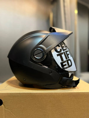 Casco Abierto ICH 102 Negro Mate