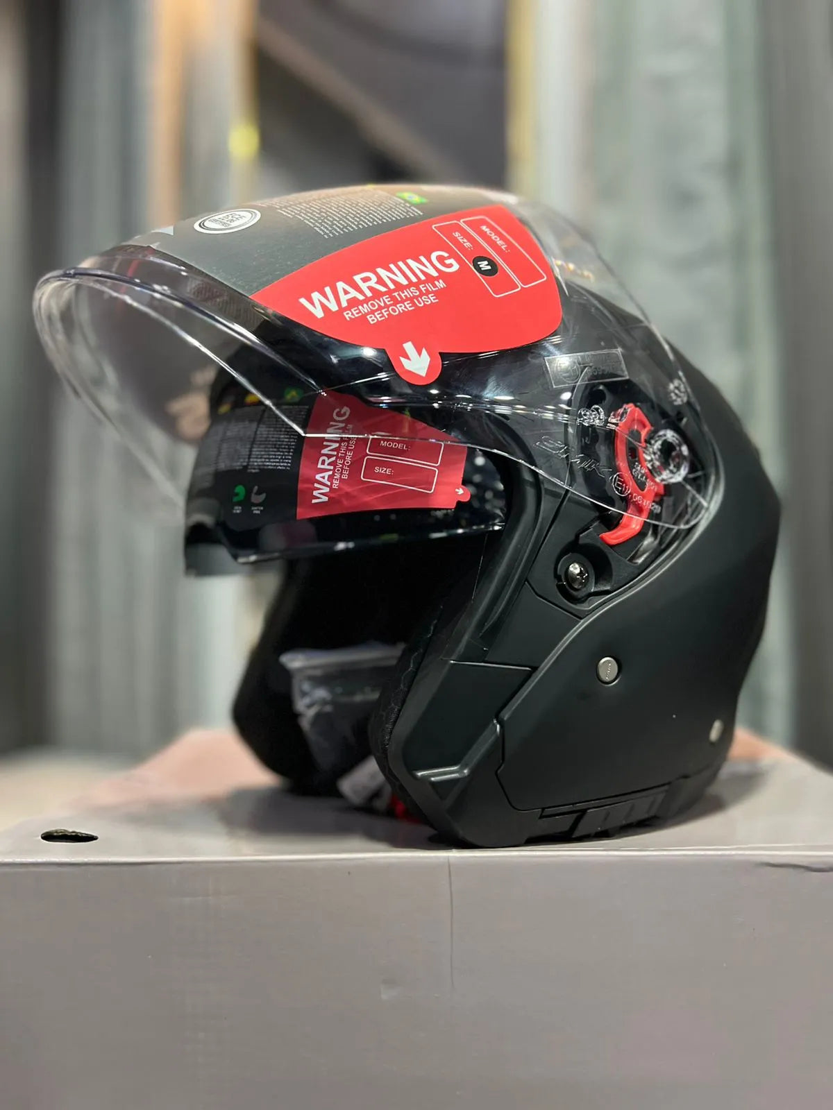 Casco Abierto SMK GTJ 501 Solid Negro
