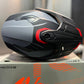 Casco Cross HRO MX340 DV Long Gris Naranja