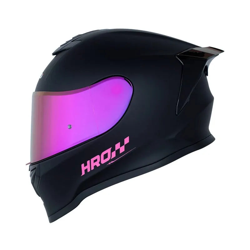 Casco HRO 506 SP SOLID - Negro Fucsia