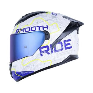 Casco LS2 FF806 ROMA - Blanco Azul