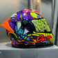 Casco SHAFT 502 DOT Zteph Naranja Morado