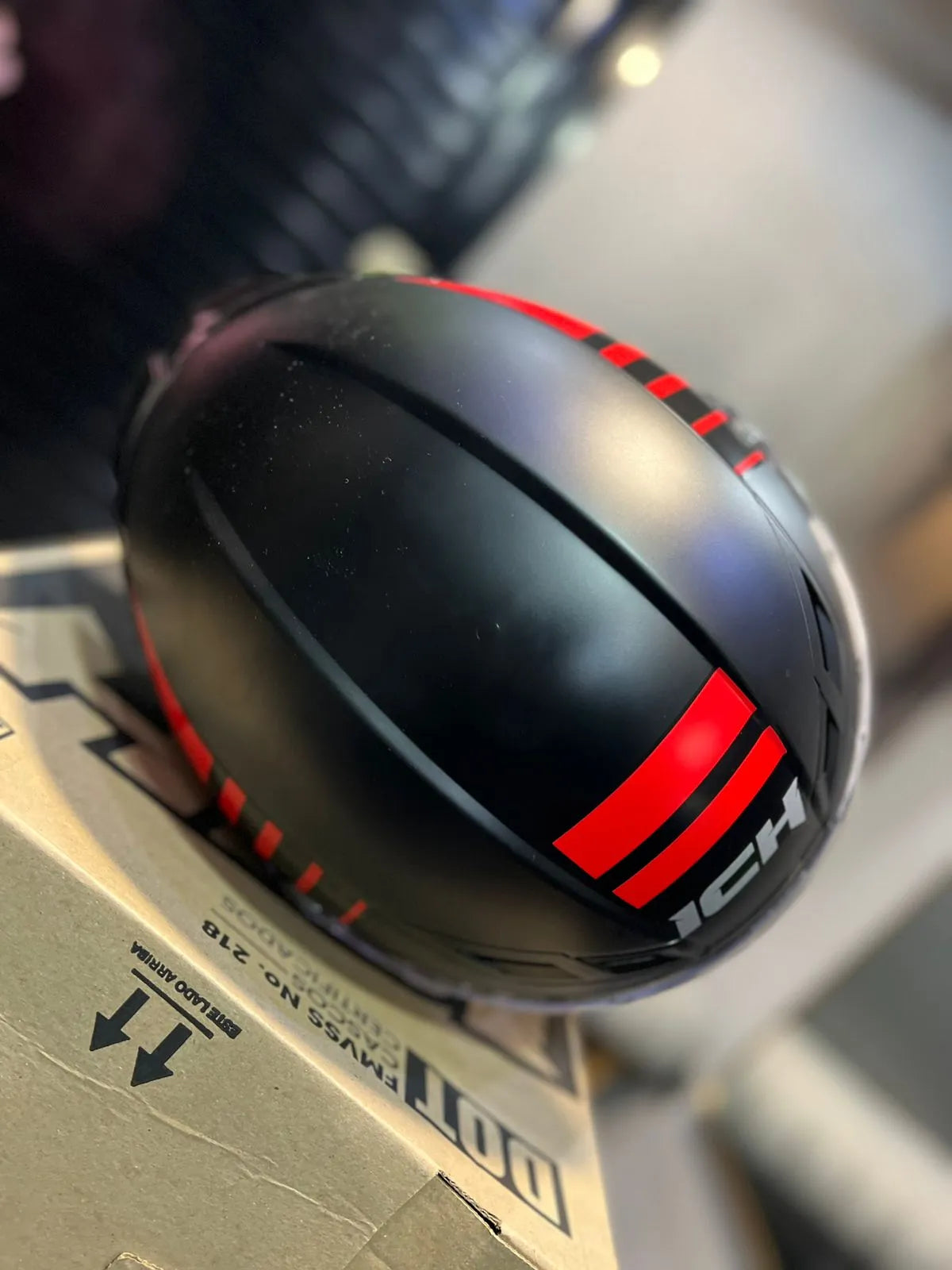Casco Cerrado ICH 501SP Lauda Rojo