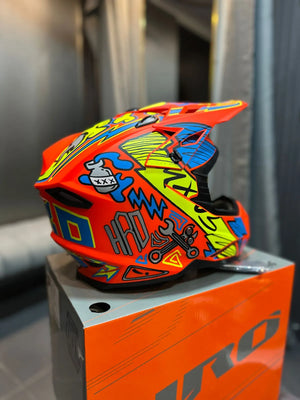 Casco HRO MX03 Racing Team Naranja