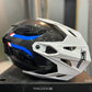 Casco SHAFT PRO SERIES Carbón MX480C Atlas Blanco Azul