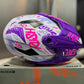 Casco Cross HRO MX340 DV Stripe Morado Rosado