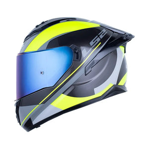 Casco LS2 FF806 DEDAL - Gris Amarillo Neon