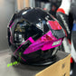 Casco HAX Force Negro Rosado