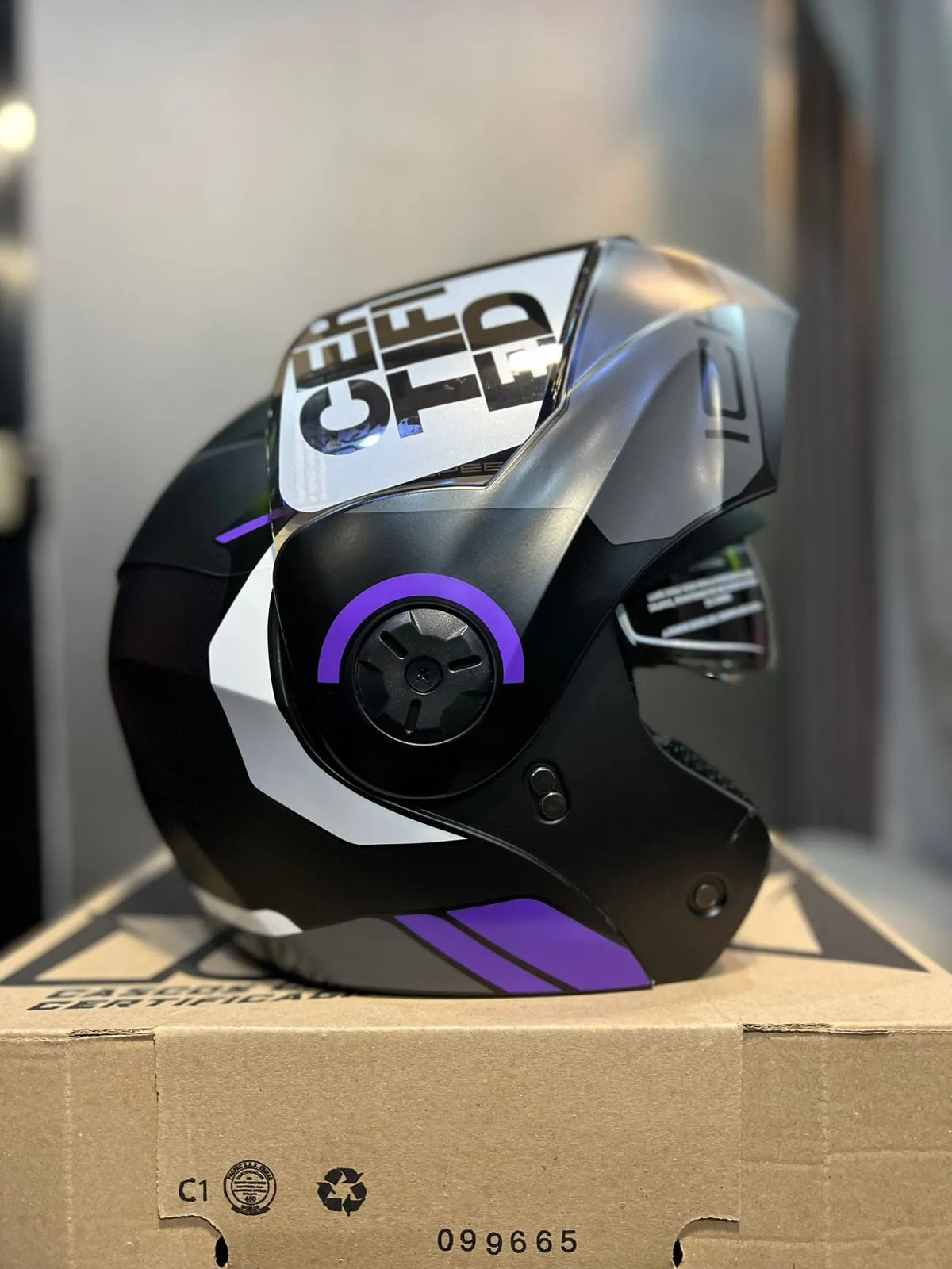 Casco Abatible ICH 3110 Kham Morado
