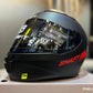 Casco SHAFT 584 sp Negro Rojo