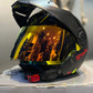 Casco SHAFT 212 Solid Negro Rojo