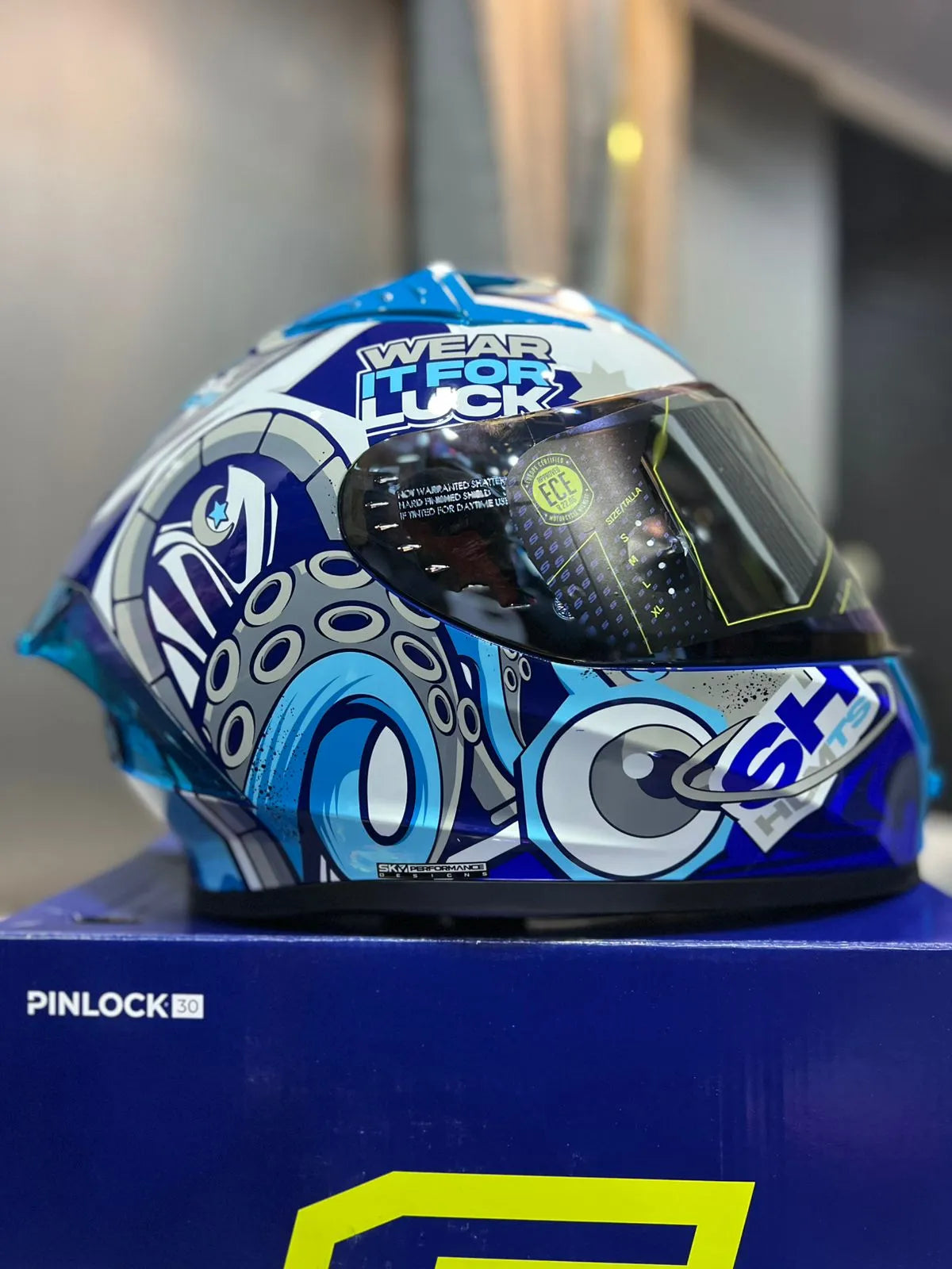 Casco SHAFT 526 SP EVO Lucky Azul