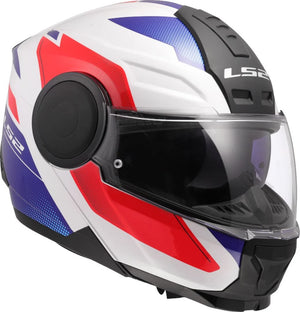 Casco Abatible LS2 FF902 Plus Scope II - Blanco Azul