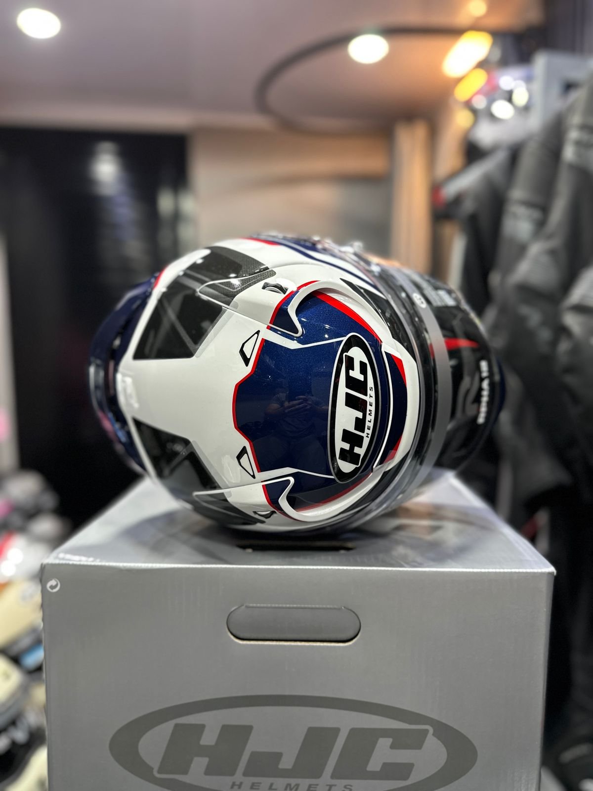 Casco HJC RPHA 12 BRELS Blanco Azul Rojo