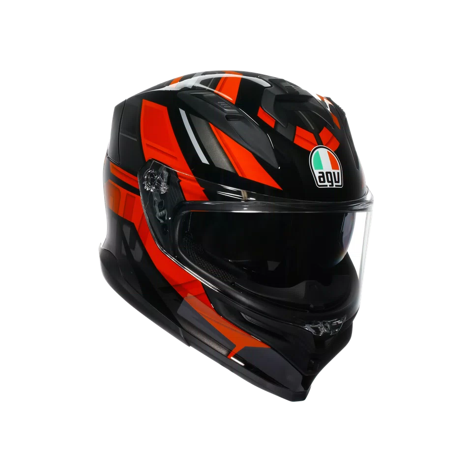 Casco AGV K7 TAURAX - Rojo Negro