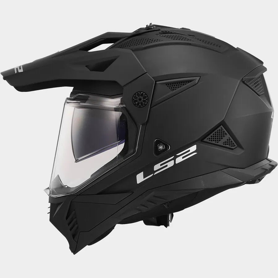 LS2 MX702 PIONEER II SOLID NEGRO MATE