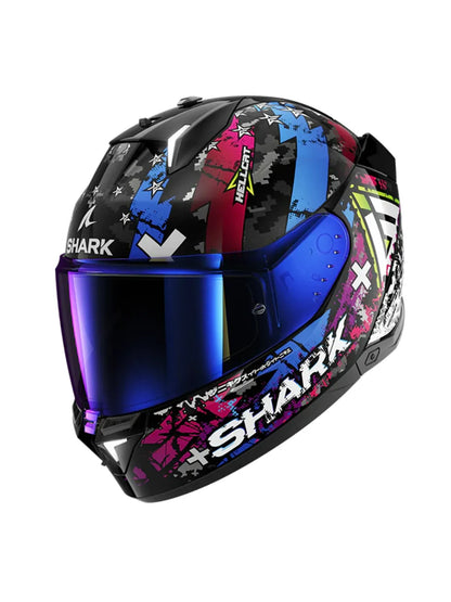 Casco SHARK Skwal i3 Hellcat Rojo Azul