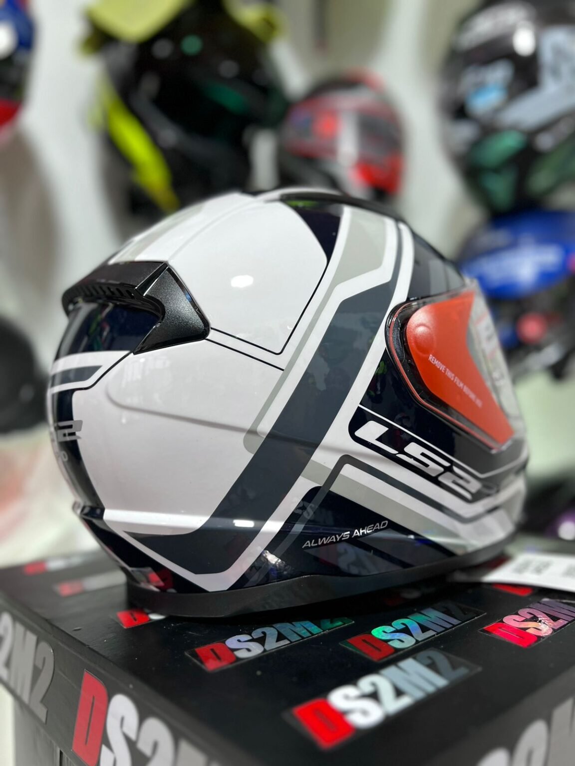 Casco LS2 FF353 RAPID SUPREM WHITE GRAY + PINLOCK - DS2M2 - Cascos Y ...