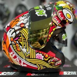 Casco Abatible Hax Amatista Maneki Neko Gato