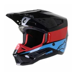 Casco ALPINESTARS SM5 Negro Rojo y Azul