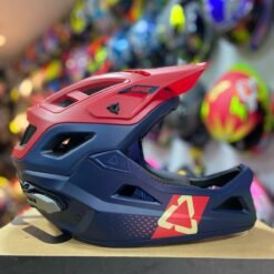 Casco LEATT MTB Enduro Azul Rojo
