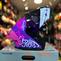 Casco Abatible HRO 3480DV EVO Morado Rosado