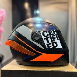 Casco Cerrado ICH 501SP Deus Naranja Azul
