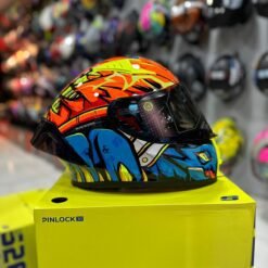 Casco SHAFT 526sp EVO Naranja Azul