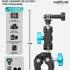 Soporte Universal Para Cámaras De Acción KORVO TECH