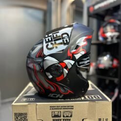 Casco Abatible ICH 3110 Vibor Rojo Gris
