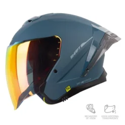 Casco SHAFT 246SP Solid Azul Petrolizado