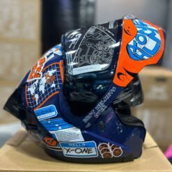 Casco Abatible X-ONE X-3000RS Exuan Azul Naranja