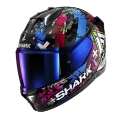 Casco SHARK Skwal i3 Hellcat Negro Azul Brillante