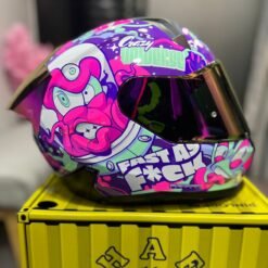 Casco Integral SHAFT 560 Evo Universe Morado Rosado