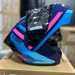 Casco Abatible X-ONE X-3000RS Creator Azul Rosado