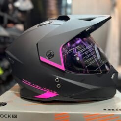 Casco HRO MX330 Negro Rosado
