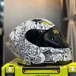 Casco Integral SHAFT 562R Toon World Blanco y Negro